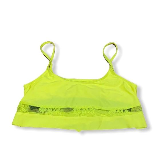 Beach Riot‎ Neon Yellow Bikini Top nwot - Picture 1 of 8